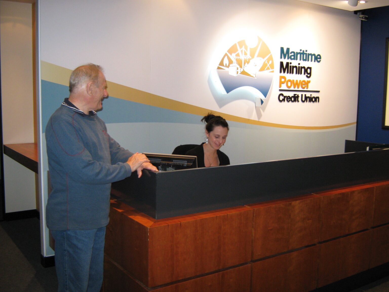 Maritime Mining & Power Credit Union HQ reception (ca. 2008)