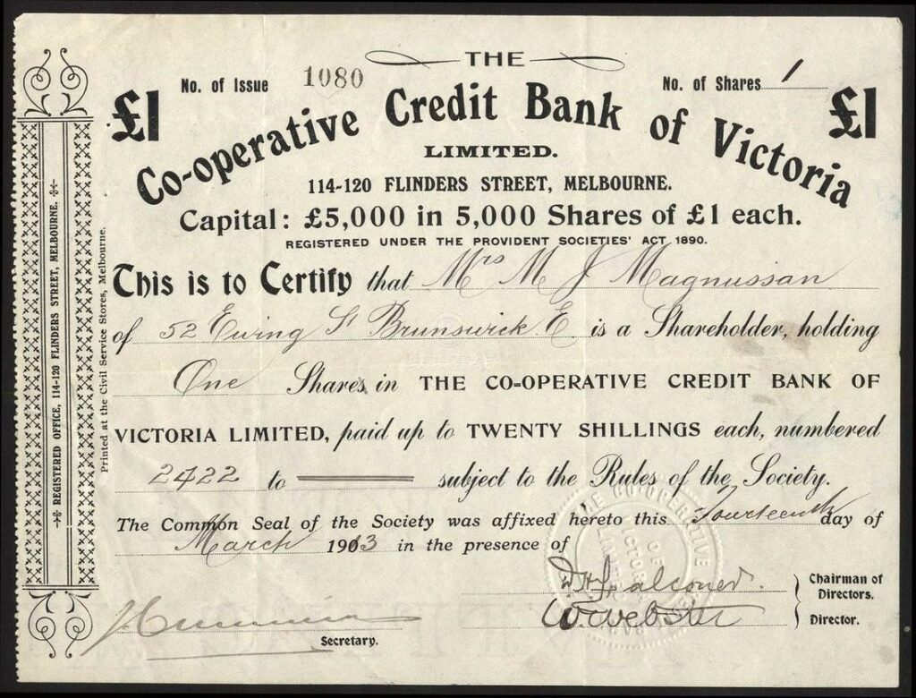 Our First Customer Owned Bank